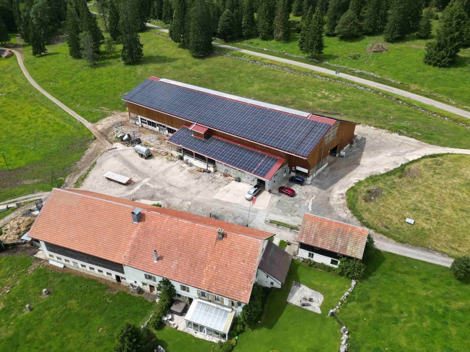 Contracting solaire sur une ferme